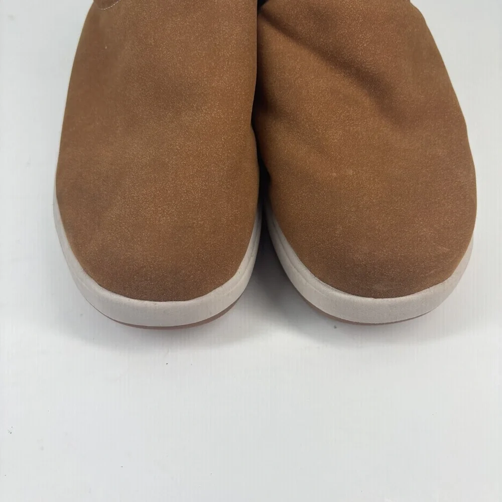 RedHead Men's US 11M Chestnut Suede Faux Fur Slip-On Sherpa Winter Clogs Slipper